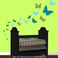 Butterfly Wall Decals 3 color - Thumbnail 2
