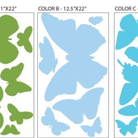 Butterfly Wall Decals 3 color - Thumbnail 3