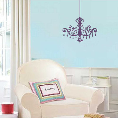 Chandelier wall decal