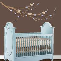 Cherry Blossom with Birds 3 color- Wall Decals - Thumbnail 2