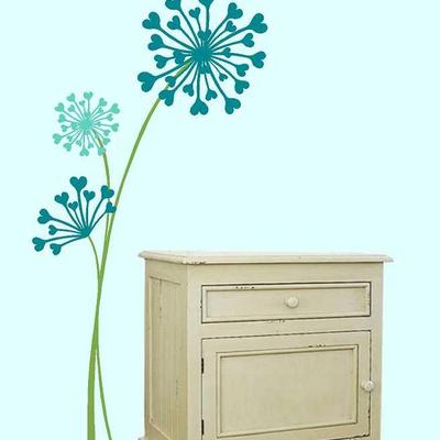 Dandiheart - dandelion wall decal