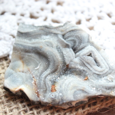Raw agate druzy 