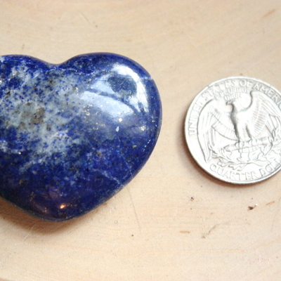 Lapis lazuli heart
