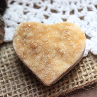 Agate Druzy Heart - Thumbnail 1