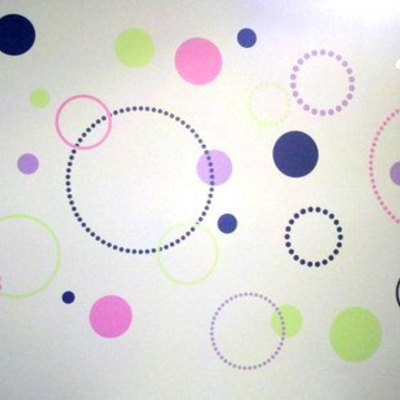 Dotty dot wall decals 4 color - large pkg.
