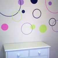Dotty Dot Wall Decals 4 color - Large pkg. - Thumbnail 1