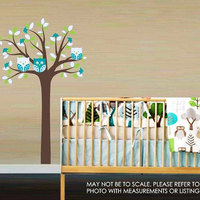 Nori Tree with Owls Wall Decal - Thumbnail 1
