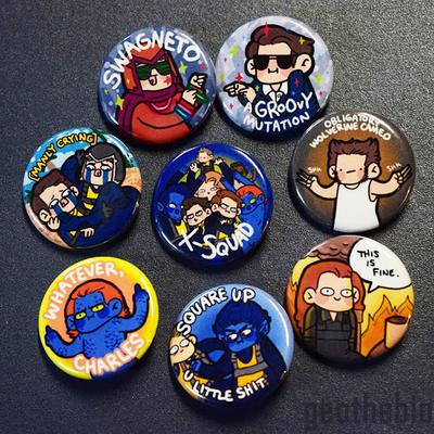 X-men pin set (8)