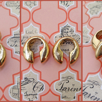 Ear weights - Gold Bronze Drops for Stretched Ears - Thumbnail 3