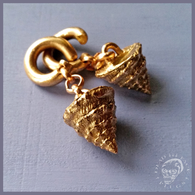 Ear weights - bronze shells tectarius coronatus