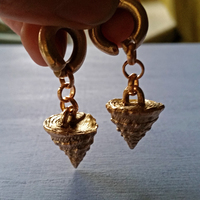 Ear weights - Bronze Shells Tectarius Coronatus - Thumbnail 2