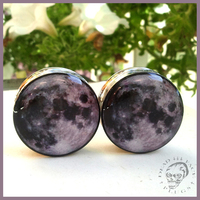 Fly Me to the Moon Plugs for Stretched Ears - Thumbnail 1