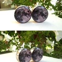 Fly Me to the Moon Plugs for Stretched Ears - Thumbnail 2