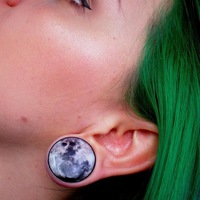 Fly Me to the Moon Plugs for Stretched Ears - Thumbnail 4