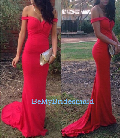Sexy Off Shoulder Sweetheart Long Mermaid Prom Dresses, Prom Dresses 2017, Party Dresses