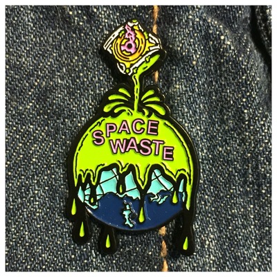 Over The Earth Enamel Pin SW011