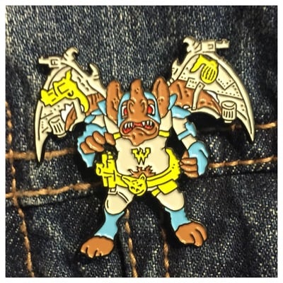 Wingnut enamel pin 159