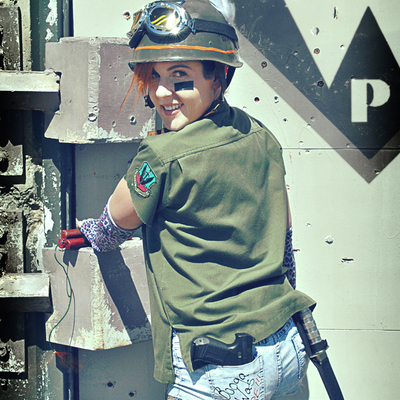 Tank girl booga was here cosplay 11x17 print