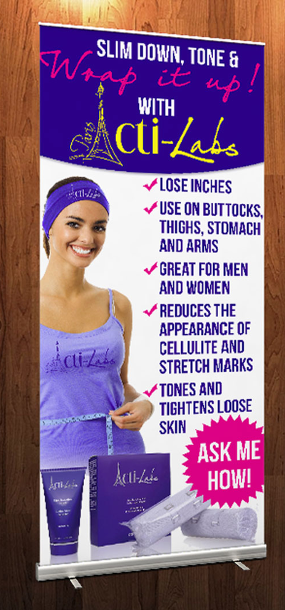 ACTI-LABS PREMIUM RETRACTABLE BANNER WRAP 1