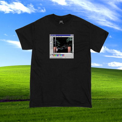 Unisex vaporwave window 98 16 bit paint t shirt 