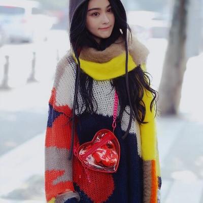 Jelly heart shoulder bag