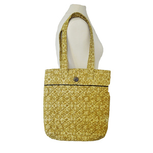 Gold Damask Tote