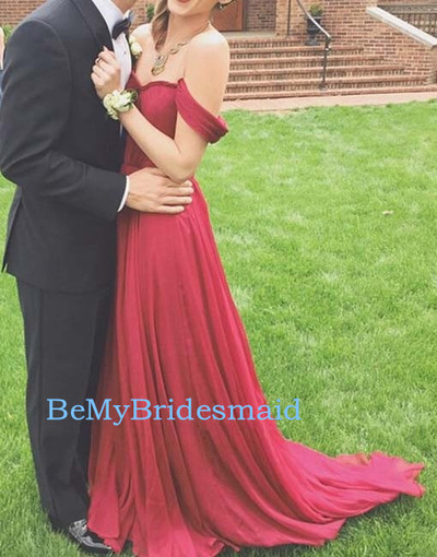 Charimg Off Shoulder Burgundy Sweetheart Prom Dresses 2017, Prom Dresses 2017, Party Dresses