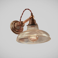 Vintage Industrial Wall Sconce - Early Electric Victorian Antique Wall Light - Steampunk Lamp - Bedside Cafe Bar Library Light - Thumbnail 1