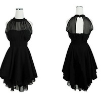 Lovely High Low Black  Dresses, High Low Women Dresses, Girl Dresses - Thumbnail 1