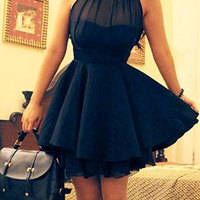 Lovely High Low Black  Dresses, High Low Women Dresses, Girl Dresses - Thumbnail 2