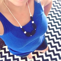 Black & Beige Teething Necklace - Thumbnail 1