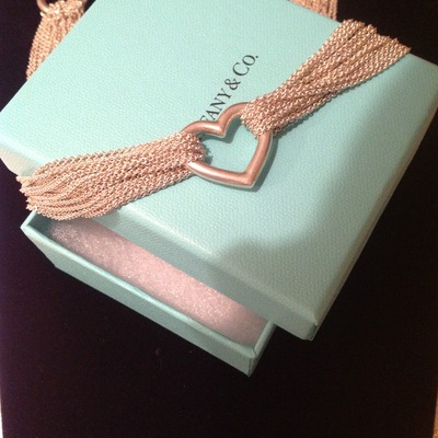 100% authentic tiffany & co mesh toggle necklace