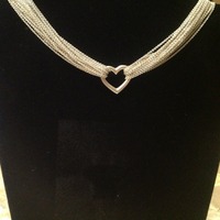 100% Authentic Tiffany & Co Mesh Toggle Necklace - Thumbnail 1