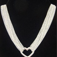 100% Authentic Tiffany & Co Mesh Toggle Necklace - Thumbnail 2