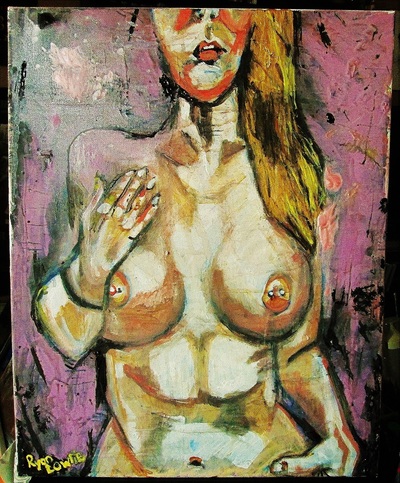 Ashe in the wind.  a ryan lowrie painting.