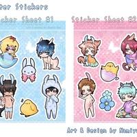 Easter Sticker Sheets (OCs) - Thumbnail 1