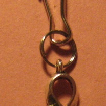 Hope Ribbon Zipper Pull