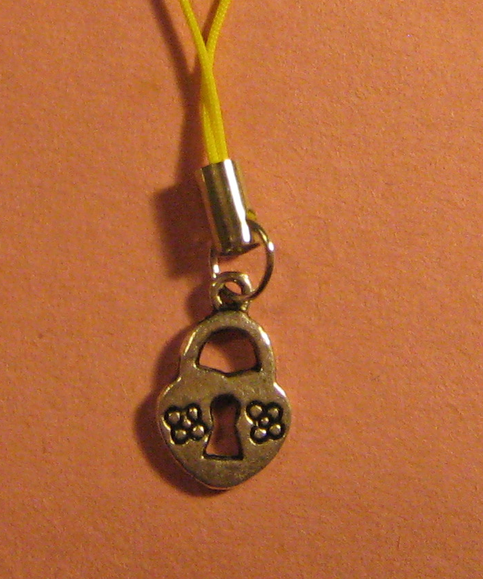 Heart Lock Cell Charm