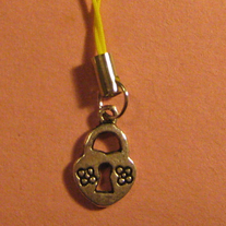 Heart Lock Cell Charm