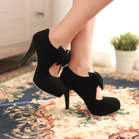 Japanese sweet bowknot heels - Thumbnail 1