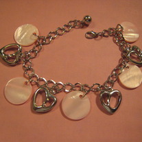 Pink Shell Charm Bracelet