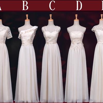 Lace bridesmaid dresses, cheap bridesmaid dresses, chiffon bridesmaid dresses， long bridesmaid dress, custom bridesmaid dresses, bd1607013 - Thumbnail 2