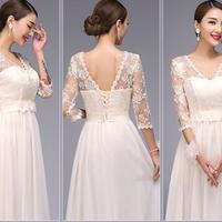 Chiffon bridesmaid dresses, affordable bridesmaid dresses, champagne bridesmaid dresses, summer bridesmaid dresses, custom bridesmaid dresse,BD1607016 - Thumbnail 2