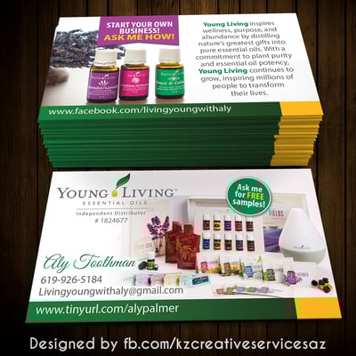 Young living business cards 1