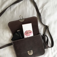Dark Brown Crossbody - Thumbnail 1