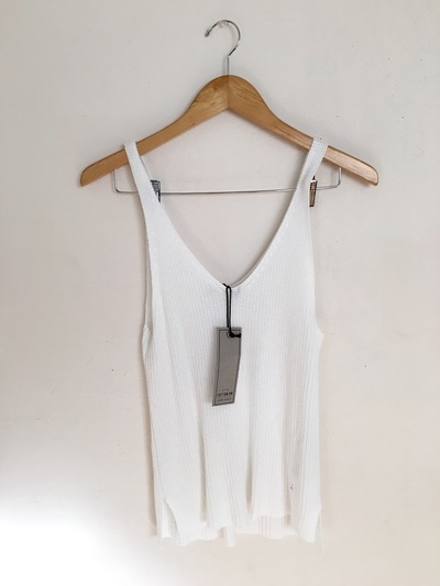 White Knit Tank