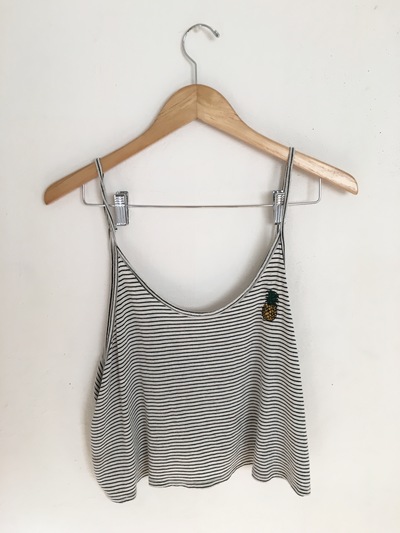 Pineapple striped tank