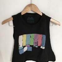 Graphic Crop Muscle Tank - Thumbnail 1