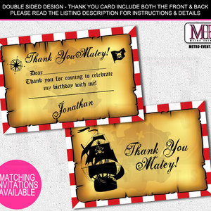 Pirate Thank You Card