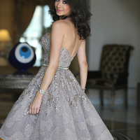 short homecoming dress, gorgeous homecoming dress, strapless prom dress, popular homecoming dress, sparkly homecoming dress,BD1607084 - Thumbnail 1